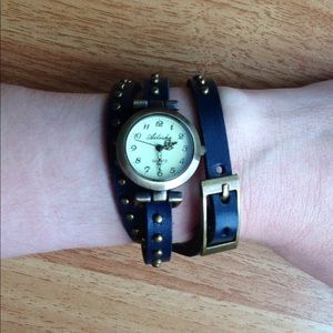 Watch- blue and gold